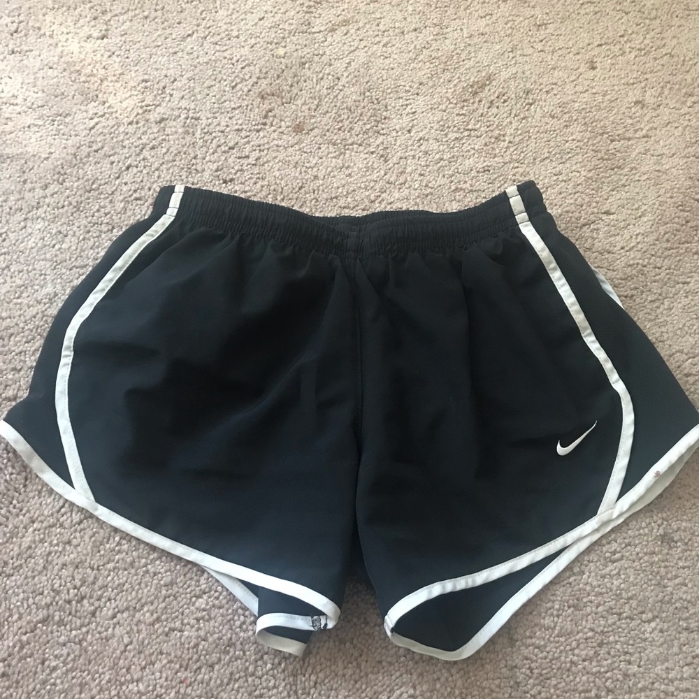 Girls Black Nike Running Shorts